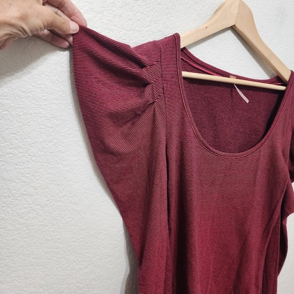 Free People Penelope Puffed Sleeve Top Size L - Picture 4 of 11